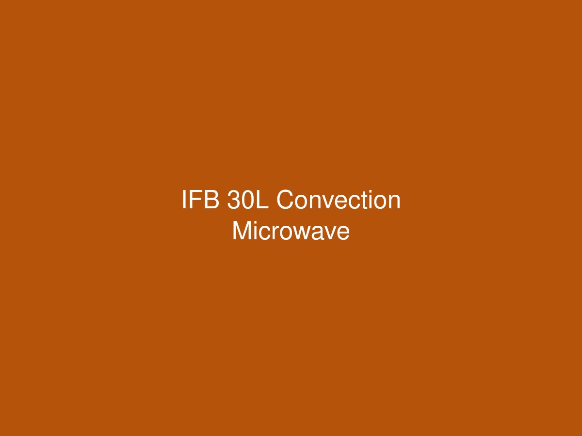 IFB 30L Convection Microwave — photo 1 of 1