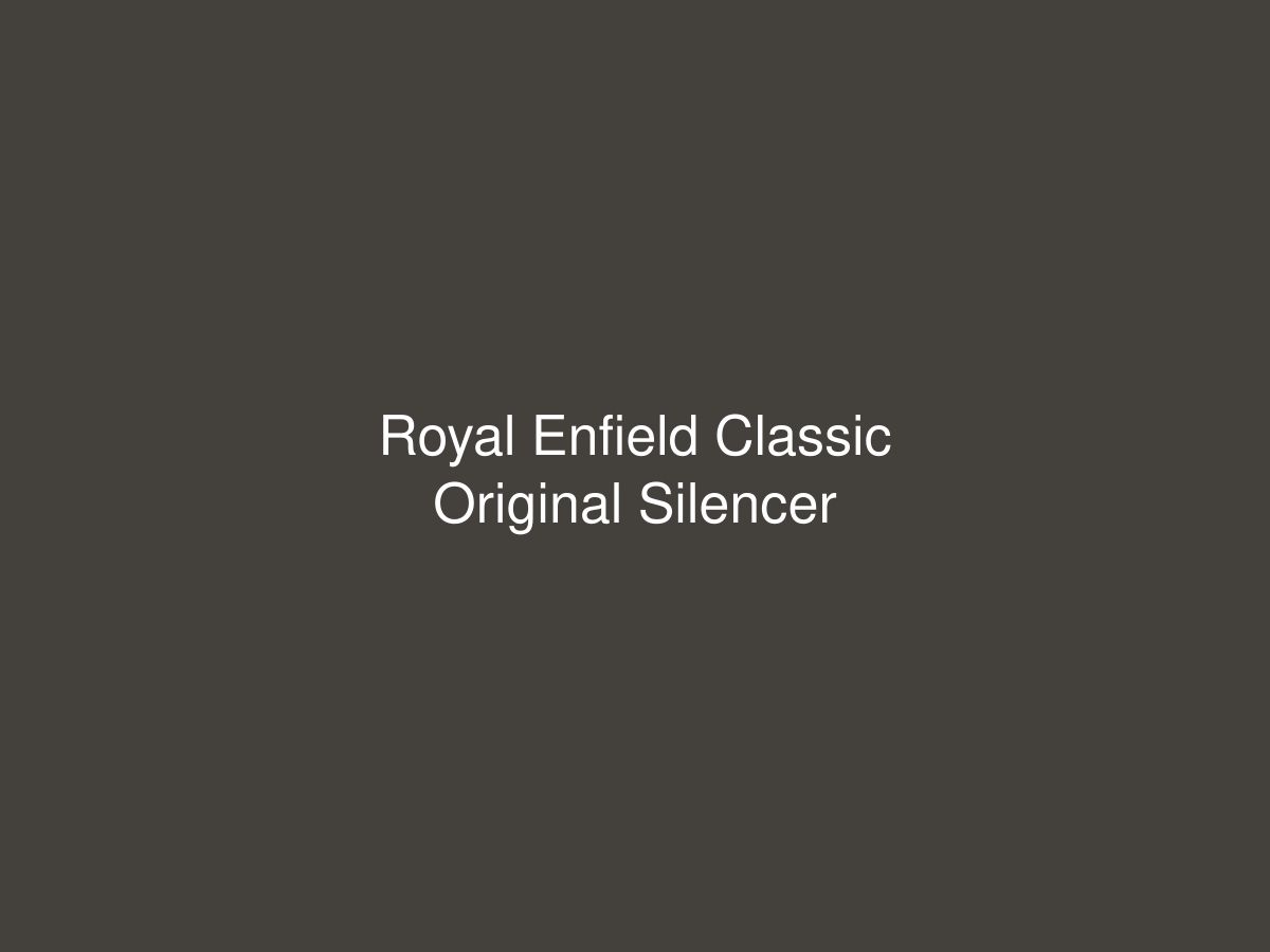 Royal Enfield Classic Original Silencer — photo 1 of 1