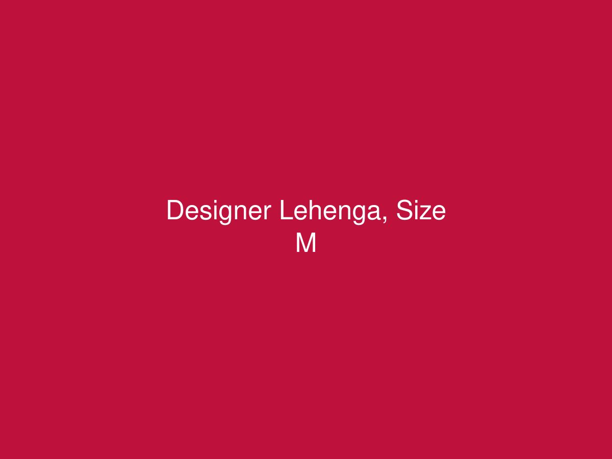 Designer Lehenga, Size M — photo 1 of 1