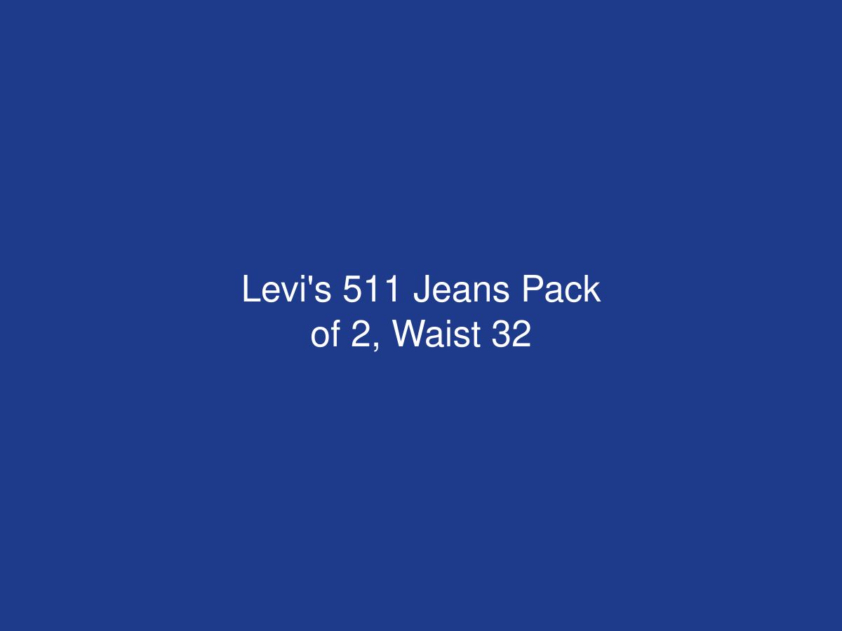 Levi's 511 Jeans Pack of 2, Waist 32 — photo 1 of 1