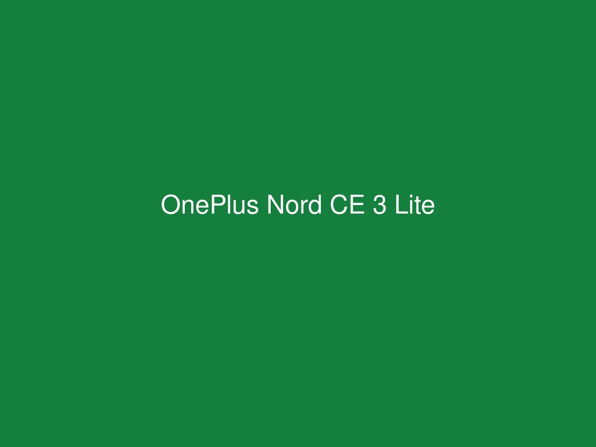 OnePlus Nord CE 3 Lite — photo 1 of 1