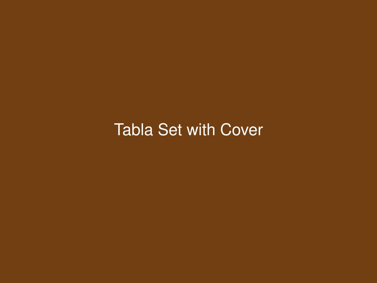 Tabla Set with Cover — photo 1 of 1