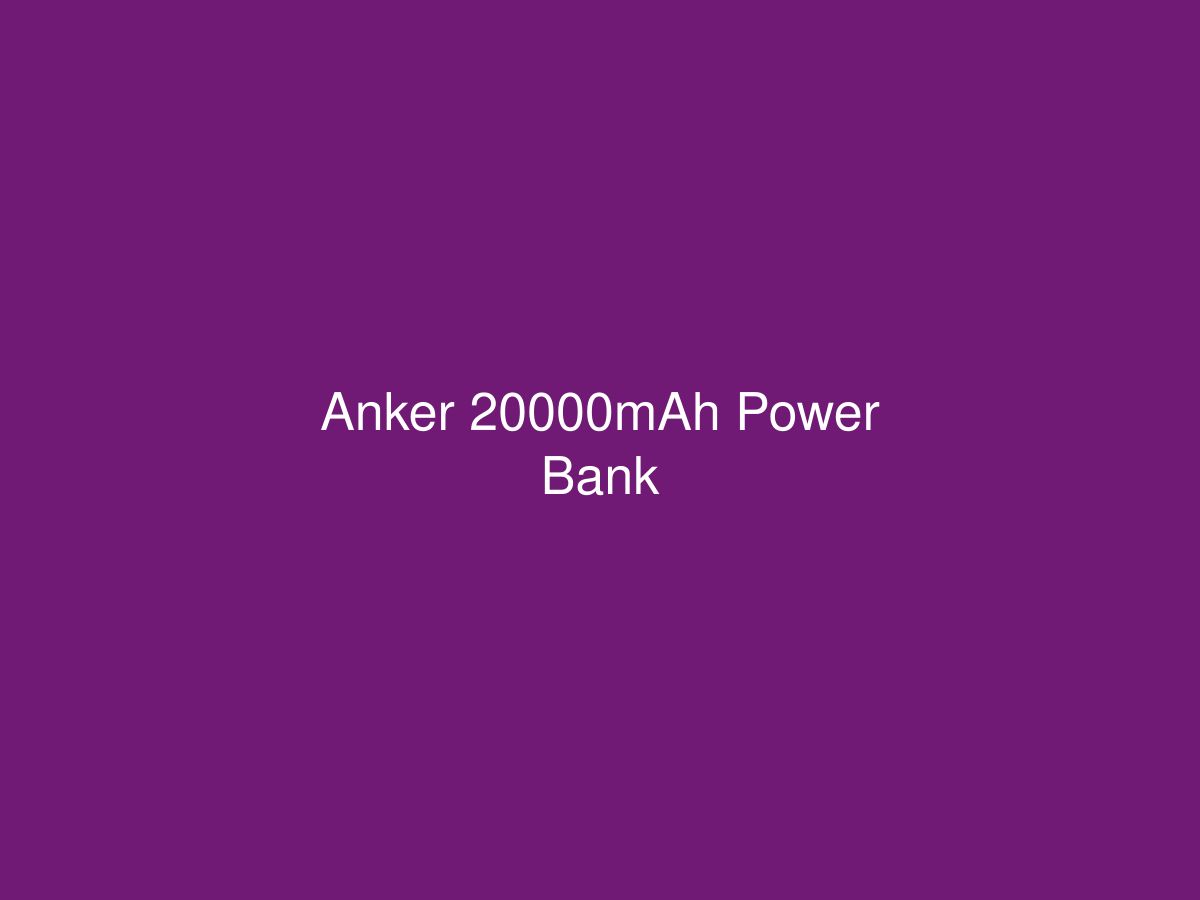 Anker 20000mAh Power Bank — photo 1 of 1