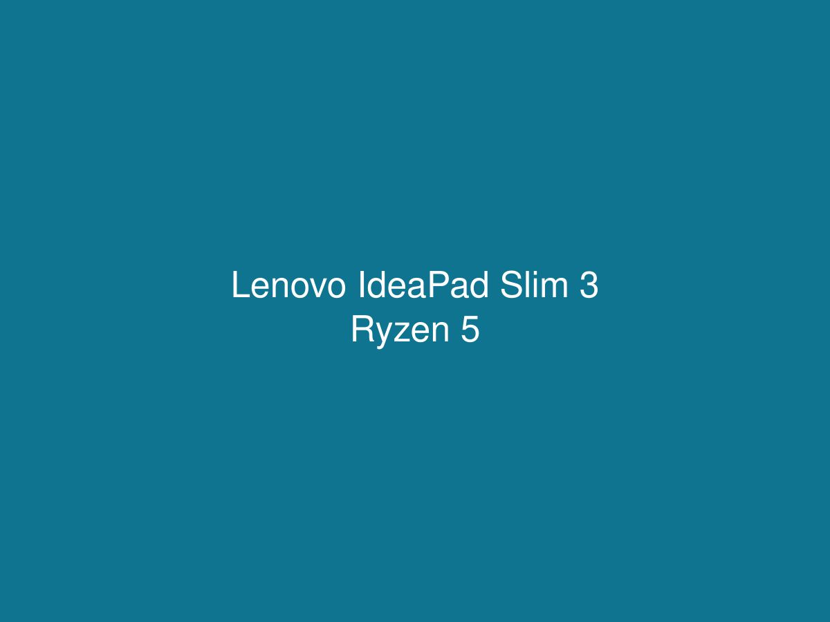 Lenovo IdeaPad Slim 3 Ryzen 5 — photo 1 of 1