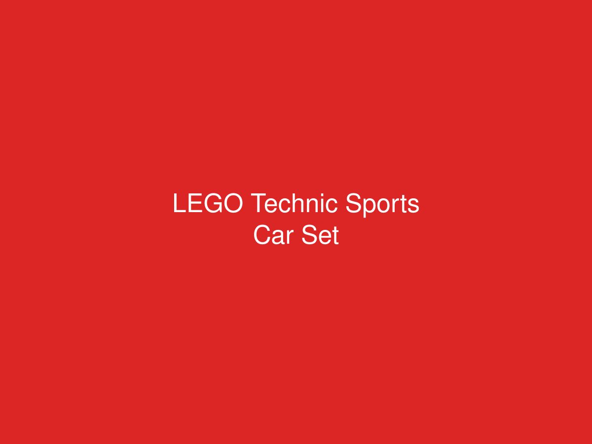 LEGO Technic Sports Car Set — photo 1 of 1