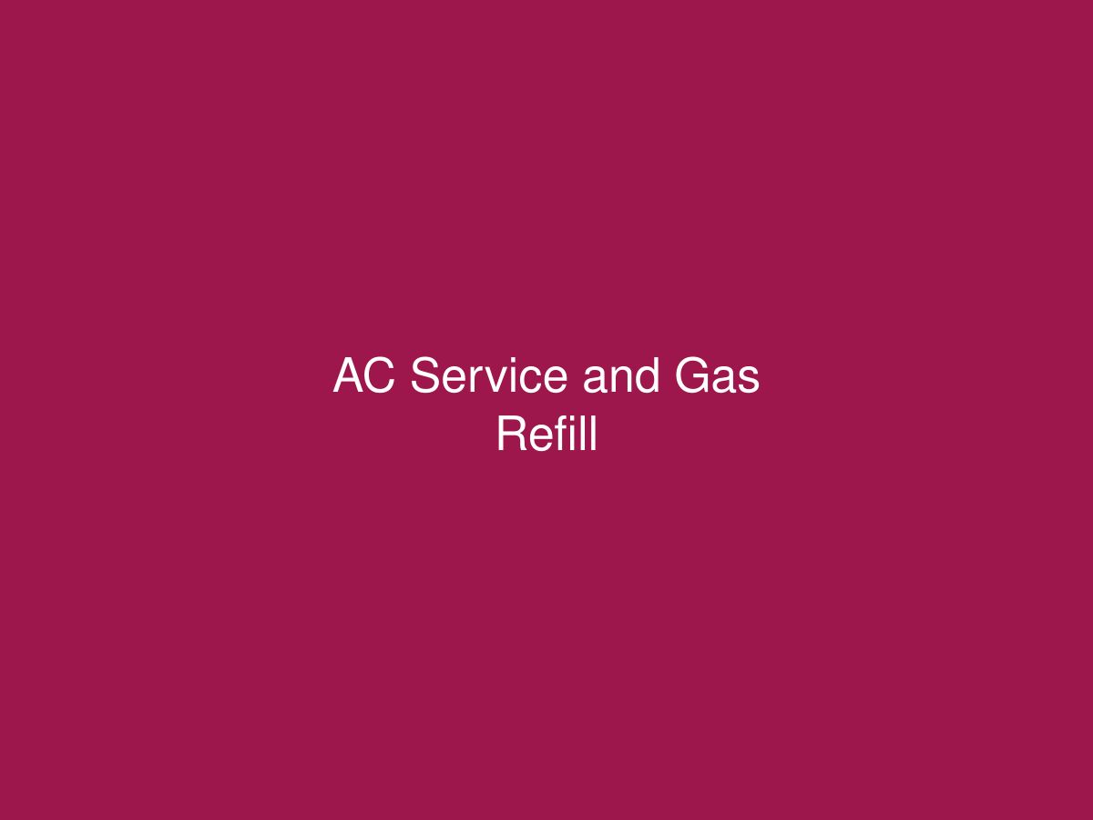 AC Service and Gas Refill — photo 1 of 1