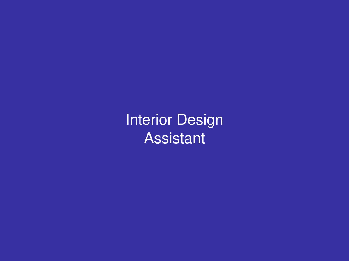 Interior Design Assistant — photo 1 of 1