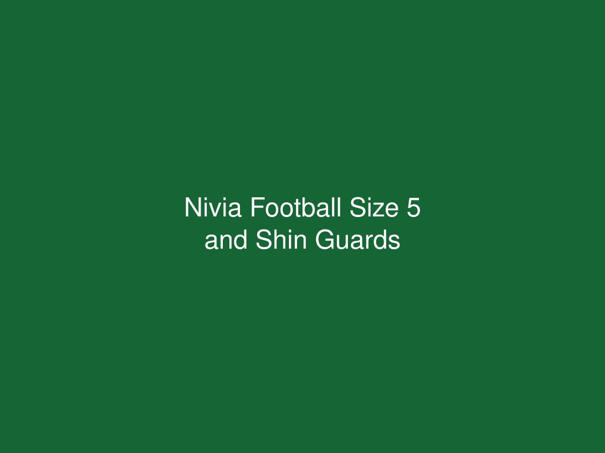 Nivia Football Size 5 and Shin Guards — photo 1 of 1