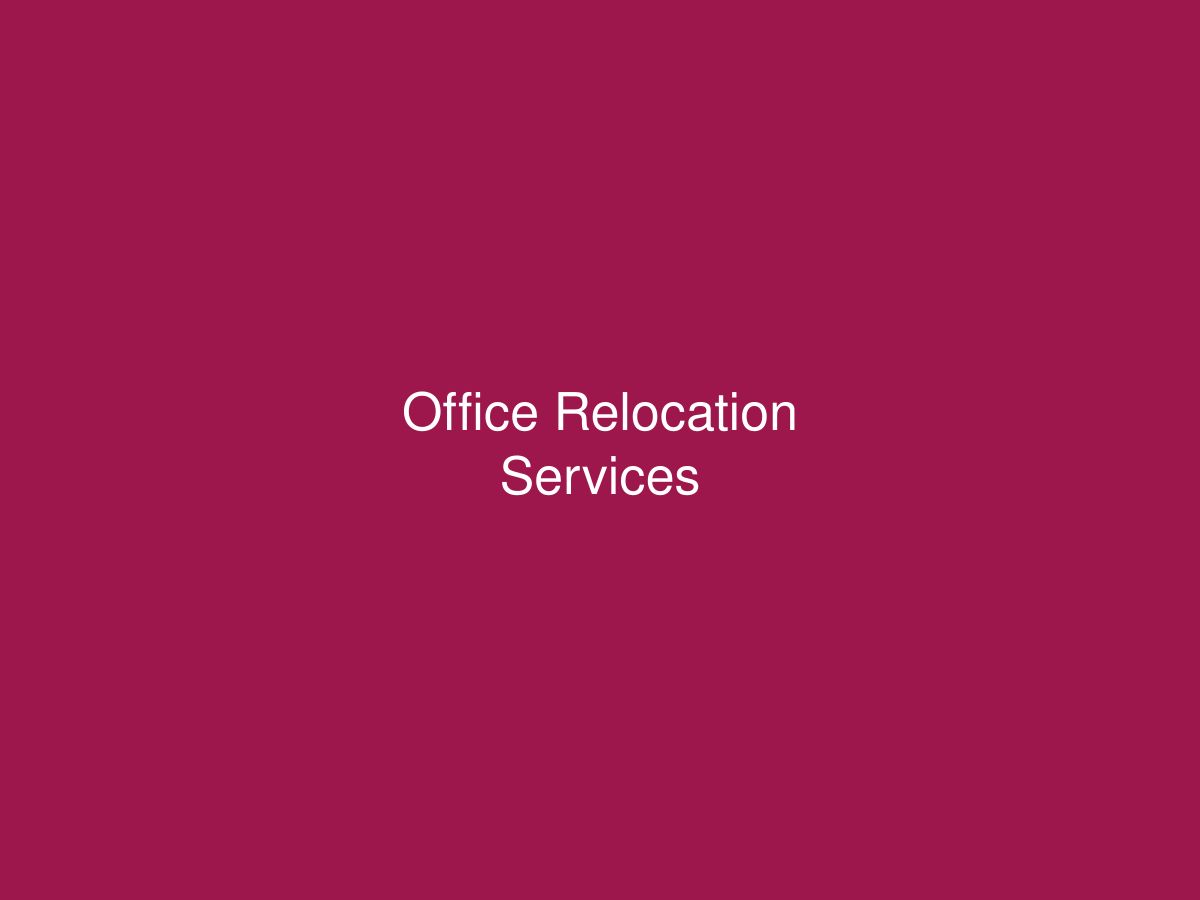 Office Relocation Services — photo 1 of 1