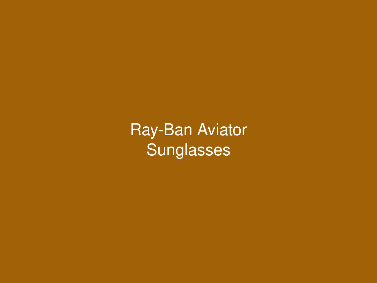 Ray-Ban Aviator Sunglasses — photo 1 of 1