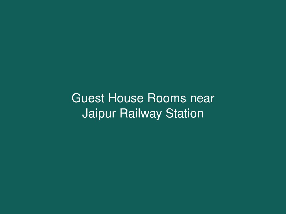 Guest House Rooms near Jaipur Railway Station — photo 1 of 1
