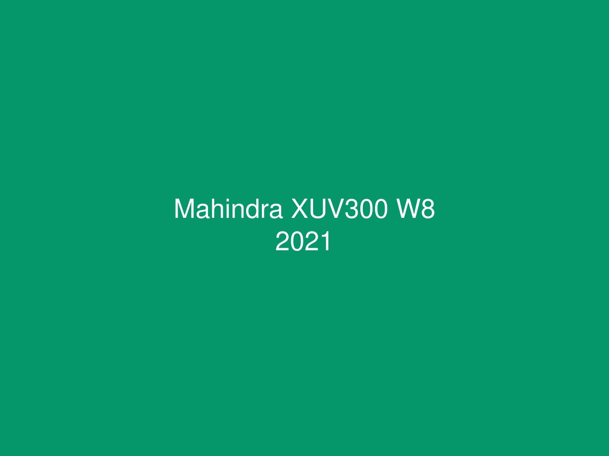 Mahindra XUV300 W8 2021 — photo 1 of 1