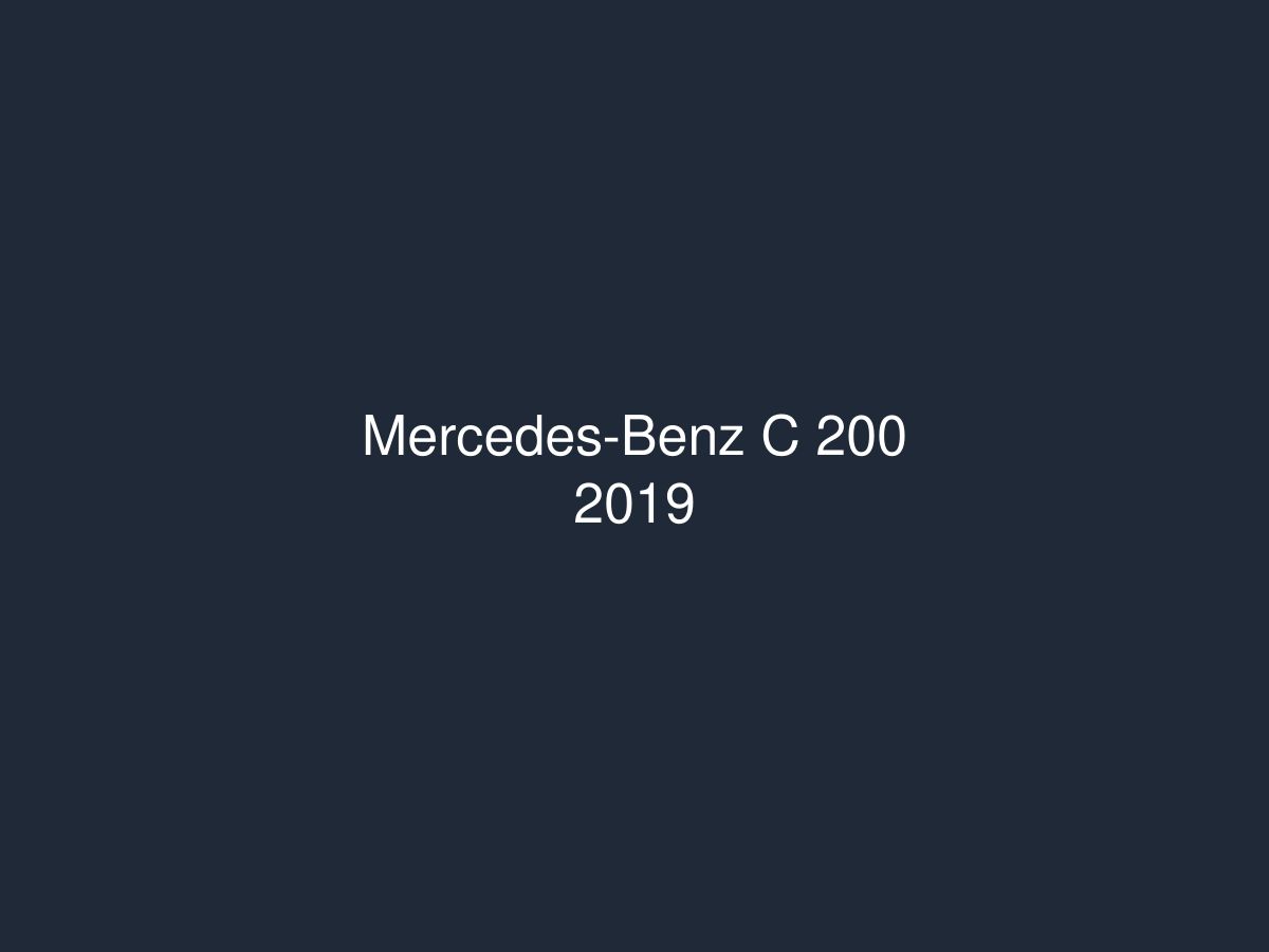 Mercedes-Benz C 200 2019 — photo 1 of 1
