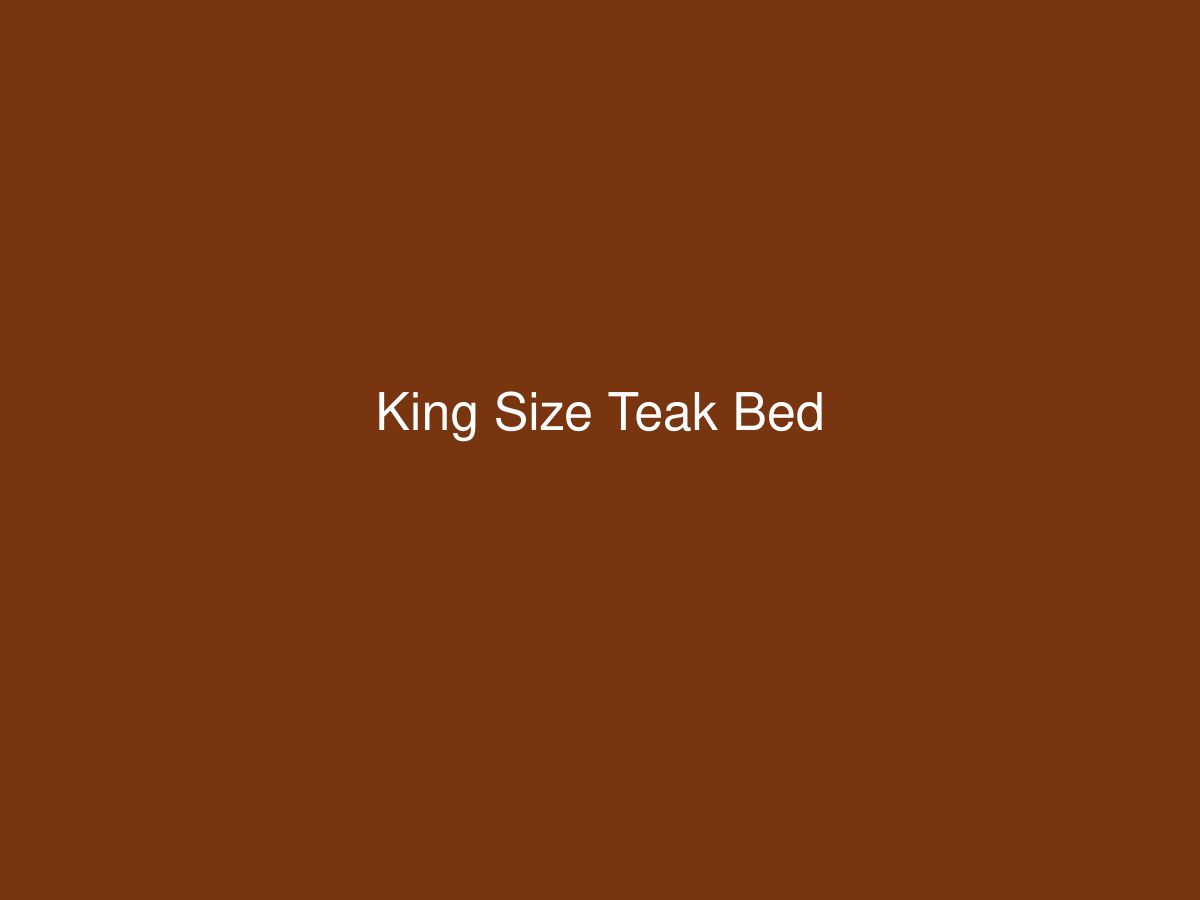 King Size Teak Bed — photo 1 of 1